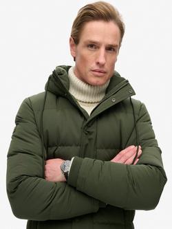 Superdry Puffer Jacket, Army Green - view 2, Army Green