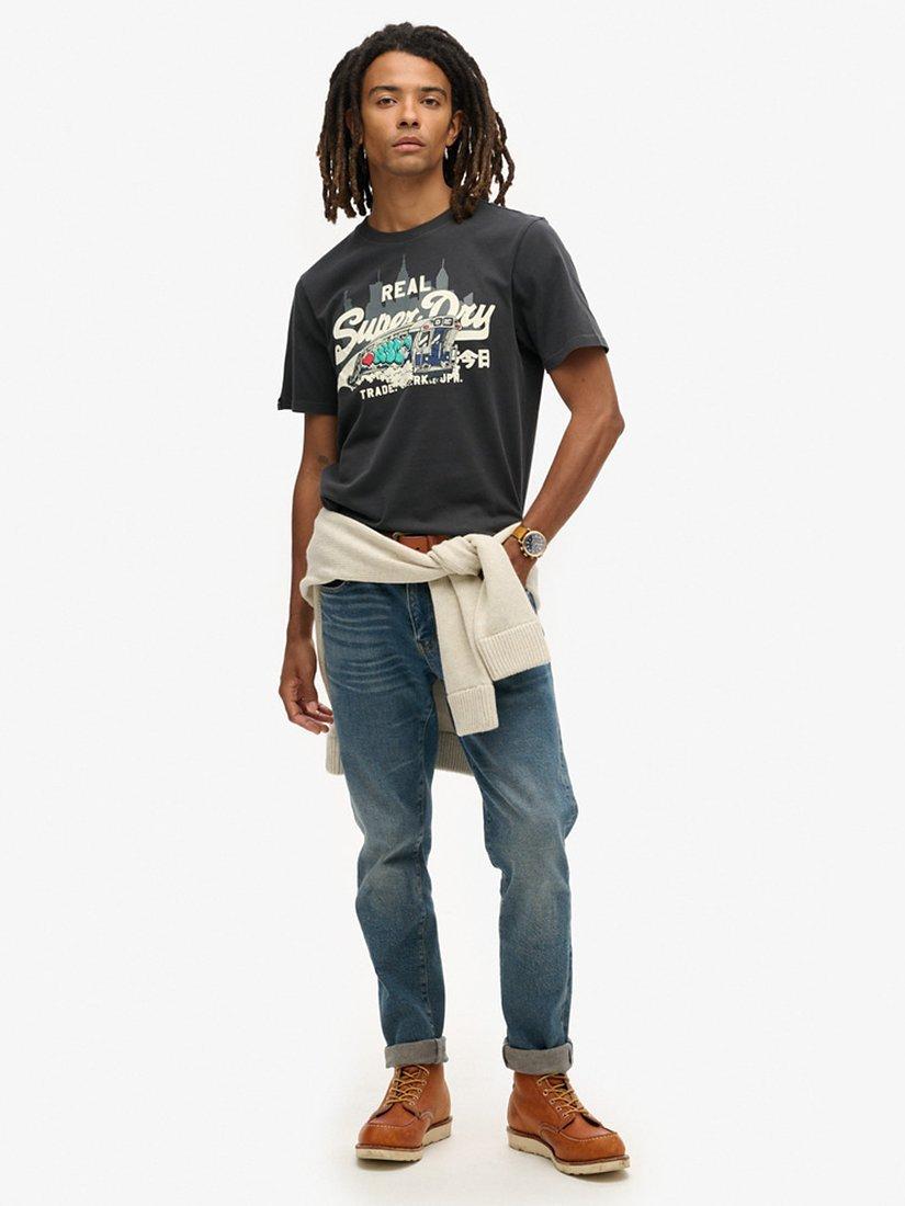 Product image 3 of 5, which shows Superdry Cotton Graphic T-Shirt, Blackboard, XXL