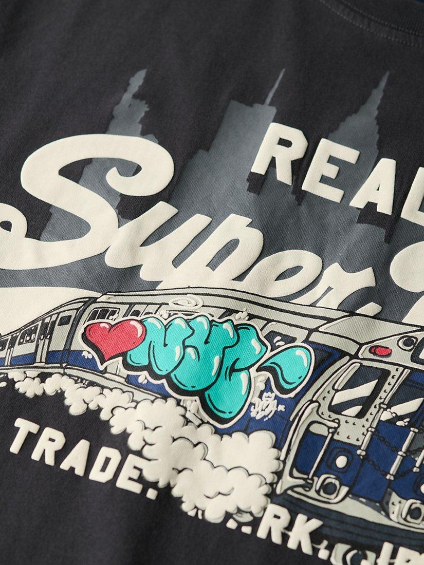 Product image 5 of 5, which shows Superdry Cotton Graphic T-Shirt, Blackboard, XXL