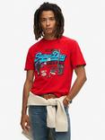 Superdry New York Graphic T-shirt, Risk Red