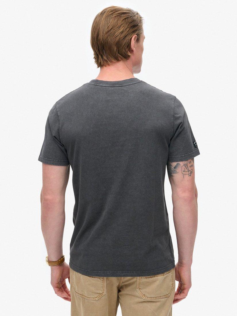 Product image 2 of 5, which shows Superdry Cotton Crew Neck T-Shirt, Blackboard, S