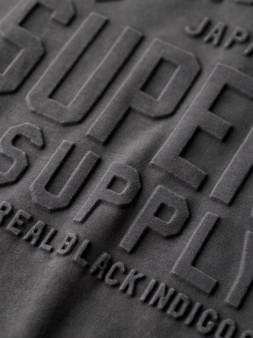Product image 5 of 5, which shows Superdry Cotton Crew Neck T-Shirt, Blackboard, S
