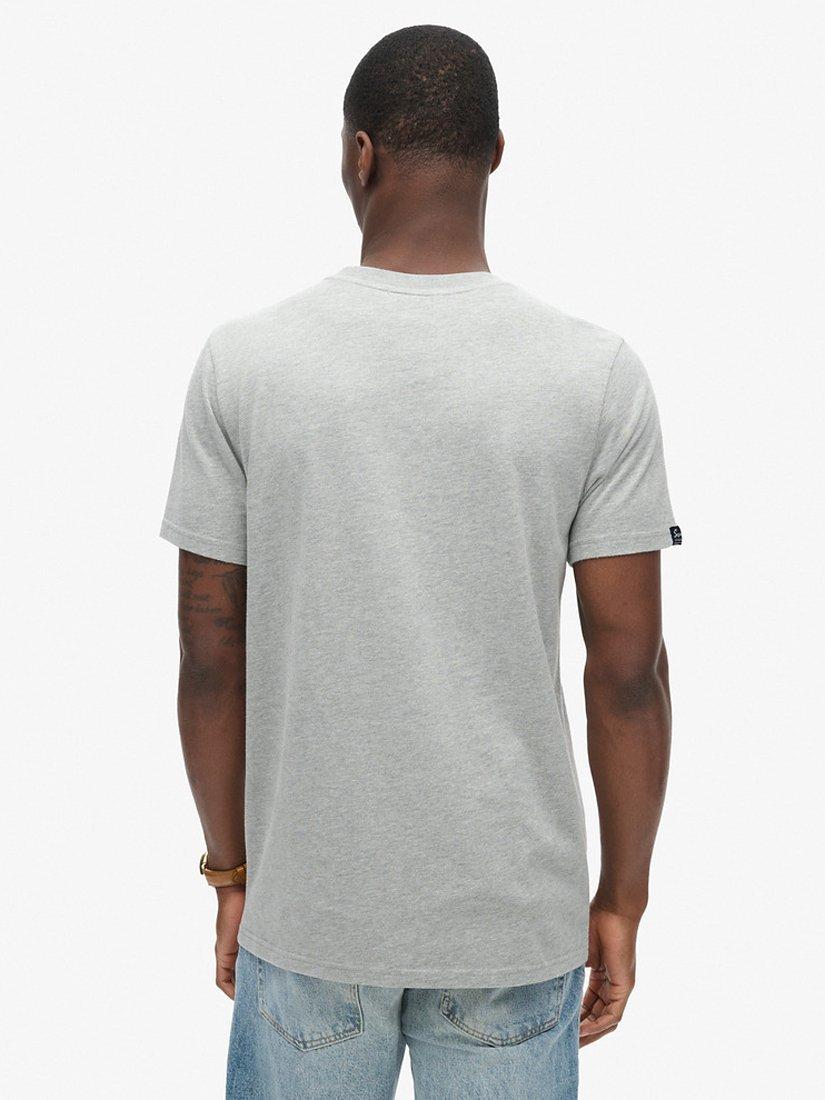 Superdry New York Vintage Logo Graphic T-Shirt, Grey Marl, S