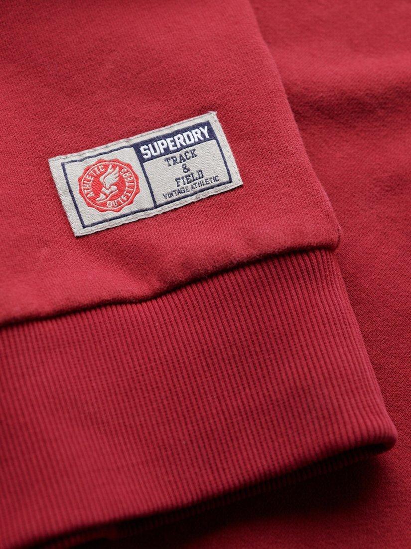 Product image 4 of 6, which shows Superdry Athletic Printed Sweatshirt, Bordeaux Red, S