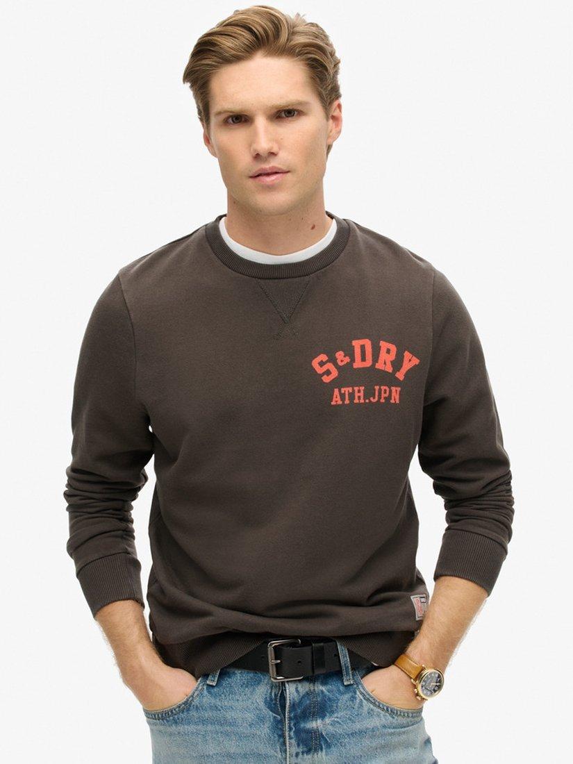 Superdry Tech Loose Track Top, Bison Black