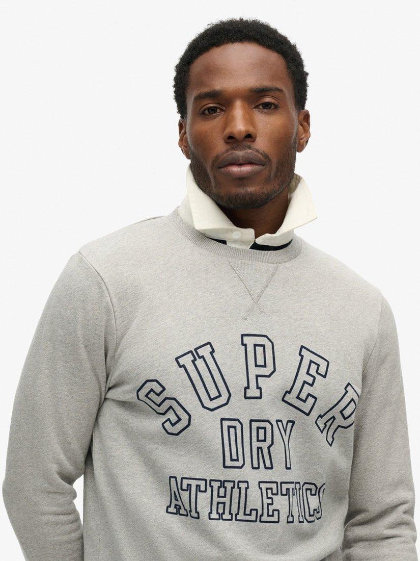 Product image 5 of 6, which shows Superdry Athletic Printed Sweatshirt, Athletic Grey Marl, XXXL
