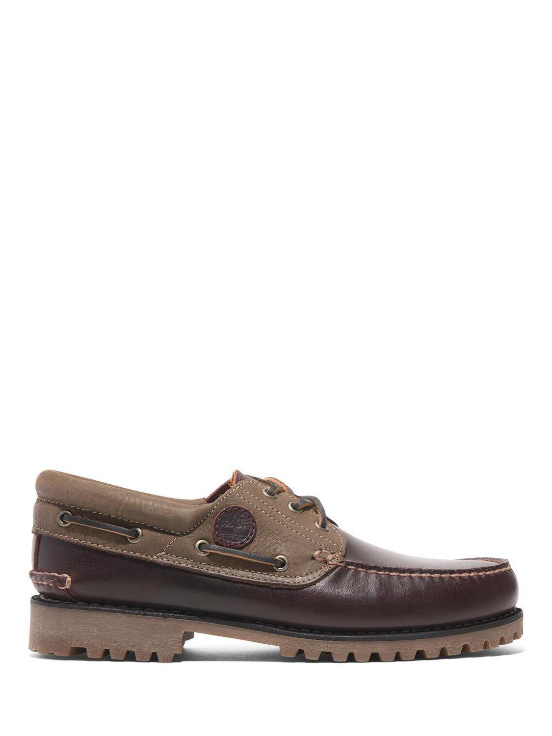 Timberland Classic 3 Eye Leather Boat Shoes Burgundy