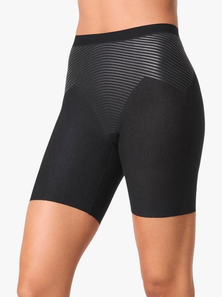 Spanx SPANXshape™ Medium Compression Invisible Supima® Cotton Mid-Thigh Shorts, Black