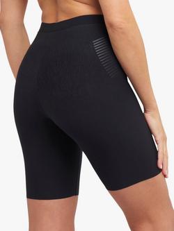 Spanx SPANXshape™ Invisible Supima® Cotton Mid-Thigh Shorts, Black - view 2, Black