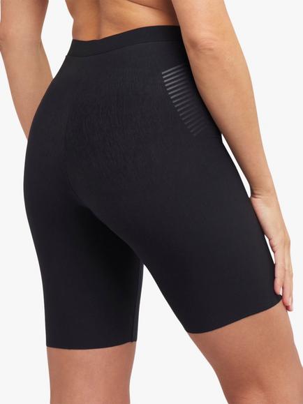 Spanx SPANXshape™ Medium Compression Invisible Supima® Cotton Mid-Thigh Shorts - view 2, Black