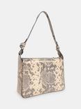 Whistles Erica Leather Snake Effect Shoulder Bag, Multi