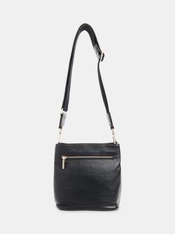 Whistles Dion Leather Bucket Bag, Black, Black