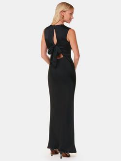 Whistles Cowl Neck Satin Maxi Dress - view 2, Black