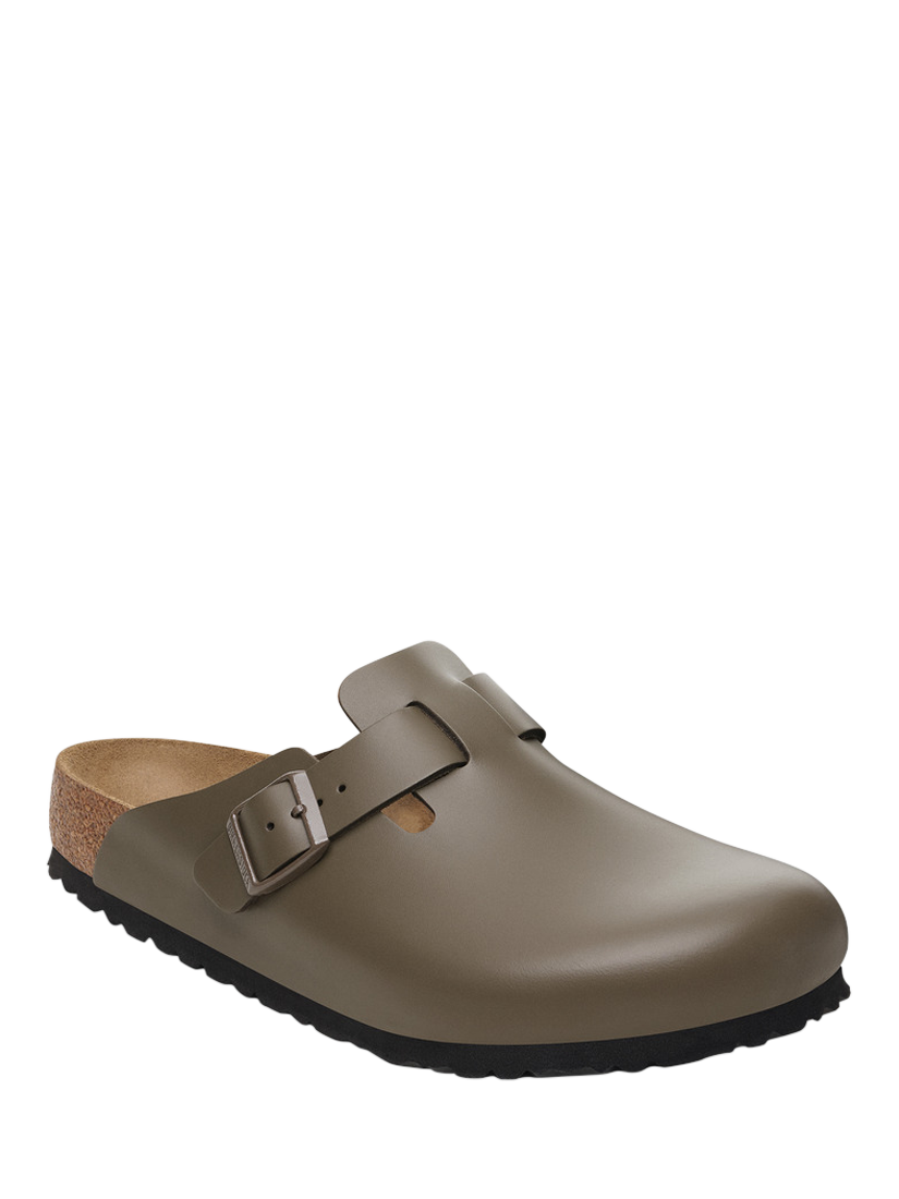 Product image 2 of 3, which shows Birkenstock Boston Leather Clogs, Concrete Grey, EU41