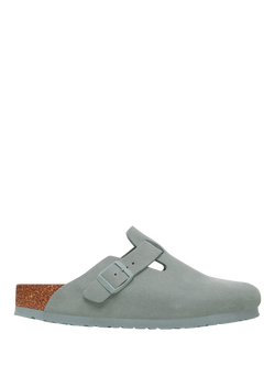 Birkenstock Boston Suede Clogs, Pure Sage