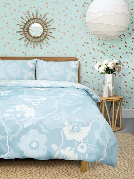 Mini Moderns Alice Duvet Cover Set, Blue/Multi