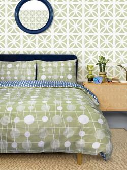 Mini Moderns Pavilion Duvet Cover Set, Green/Multi
