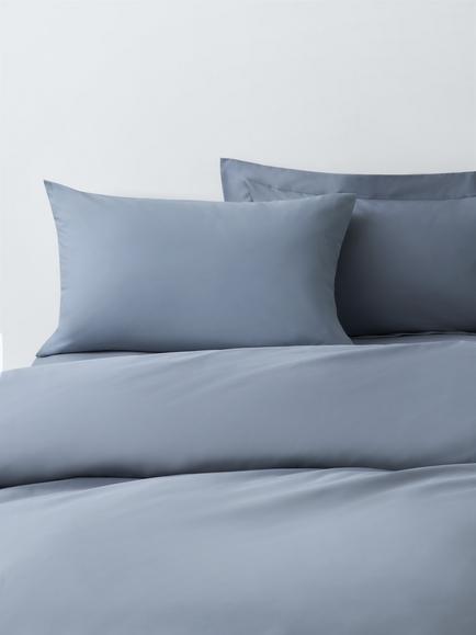 John Lewis Easy Care Organic Cotton 200 Thread Count Bedding, Pacific Blue