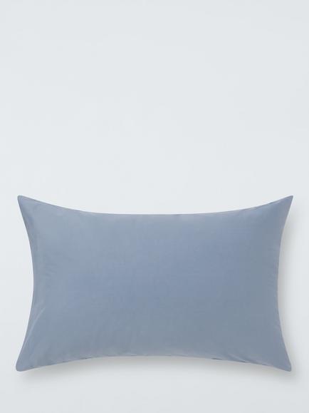 John Lewis Easy Care Organic Cotton 200 Thread Count Bedding - view 2, Pacific Blue