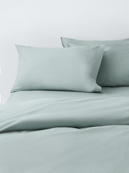 John Lewis Easy Care Organic Cotton 200 Thread Count Bedding, Eau De Nil