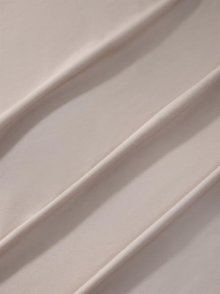 John Lewis Easy Care Organic Cotton 200 Thread Count Fitted Sheets - view 2, Latte