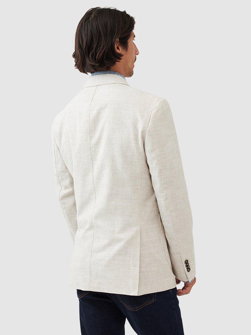 Product image 3 of 5, which shows Rodd & Gunn Chaslands Cotton Linen Slim Fit Blazer, Oatmeal, XL
