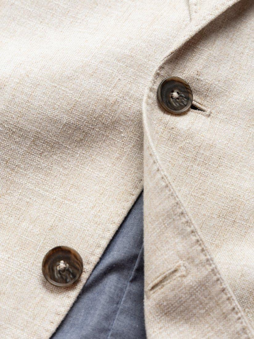 Product image 5 of 5, which shows Rodd & Gunn Chaslands Cotton Linen Slim Fit Blazer, Oatmeal, XL