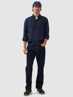 Rodd & Gunn Kingswell Linen Slim Fit Long Sleeve Shirt, Raw Indigo - view 2, Raw Indigo