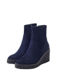 Moda in Pelle Kallie Wedge Sock Boots, Navy