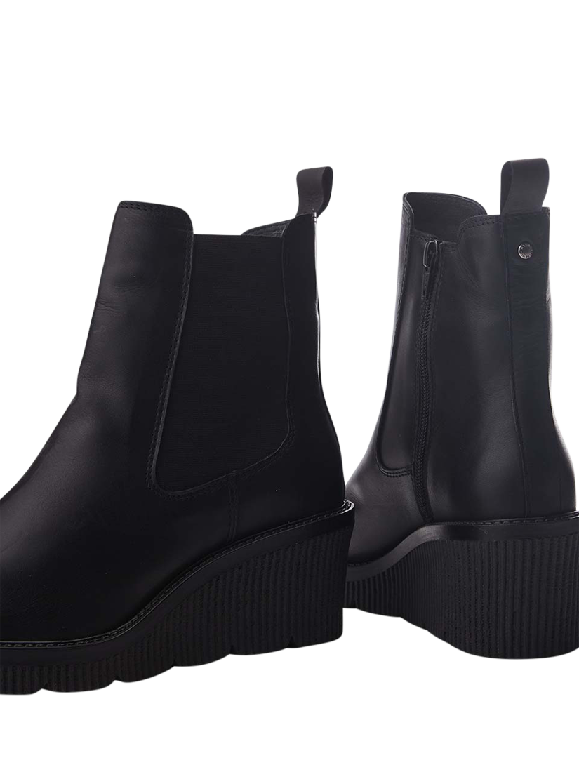 Moda in Pelle Audyn Leather Wedge Heel Ankle Boots