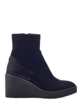 Moda in Pelle Kallie Platform Wedge Heel Boots, Black