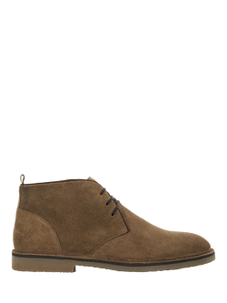 Dune London Cashed Suede Chukka Boots, Taupe
