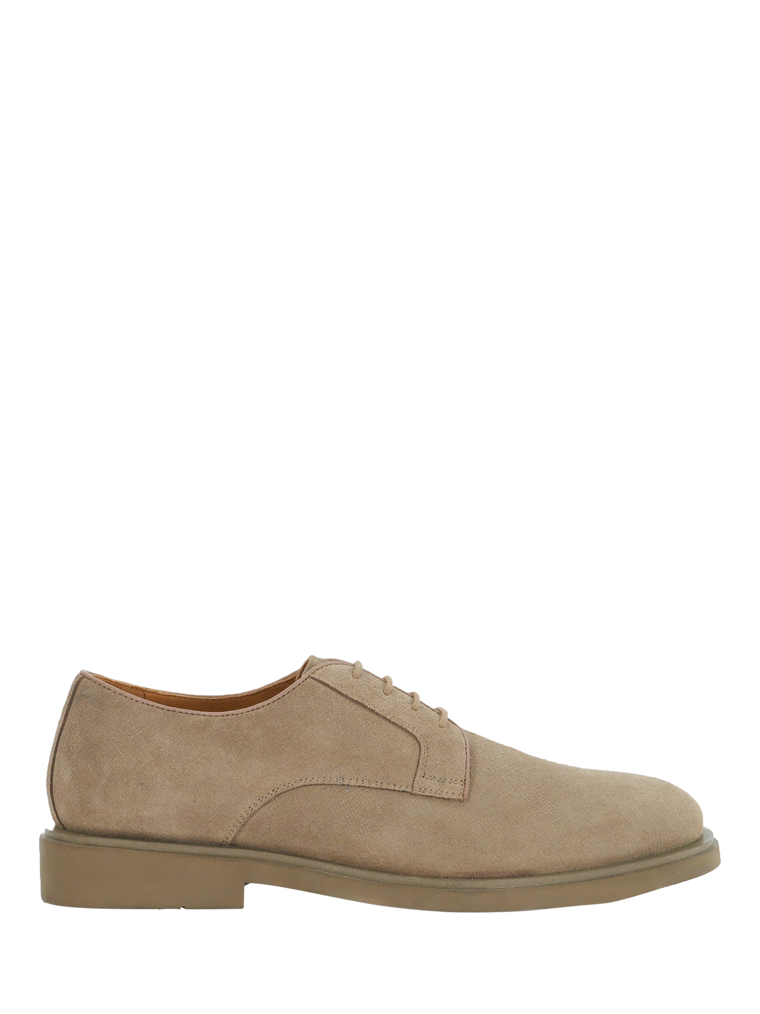 Dune Brontes Suede Lace Up Shoes Taupe Suede