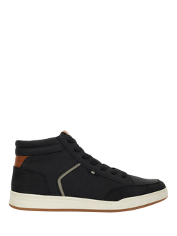 Dune London Streets Hi-Top Trainers, Black
