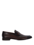 Dune Sylas Leather Loafers, Brown-Leather