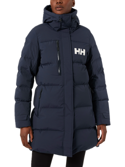 Helly Hansen Hooded Puffer Parka Jacket, Navy, Navy