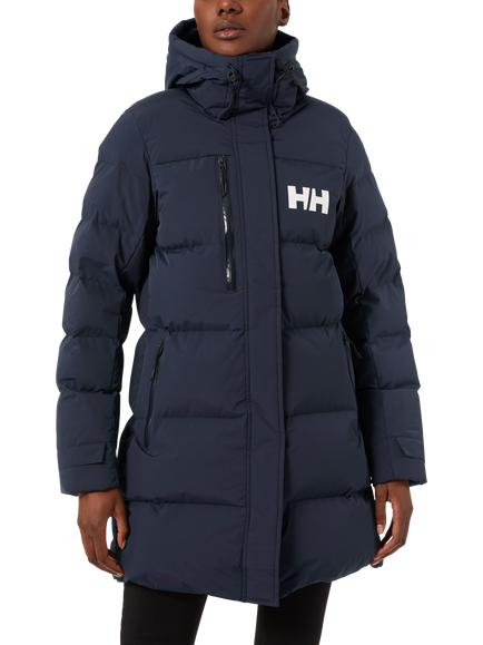 Helly Hansen Hooded Puffer Parka Jacket, Navy, Navy