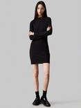 Calvin Klein Jeans Bodycon Logo Dress, Black