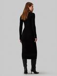 Calvin Klein Jeans Soft Rib Wool Blend Dress, Ck Black