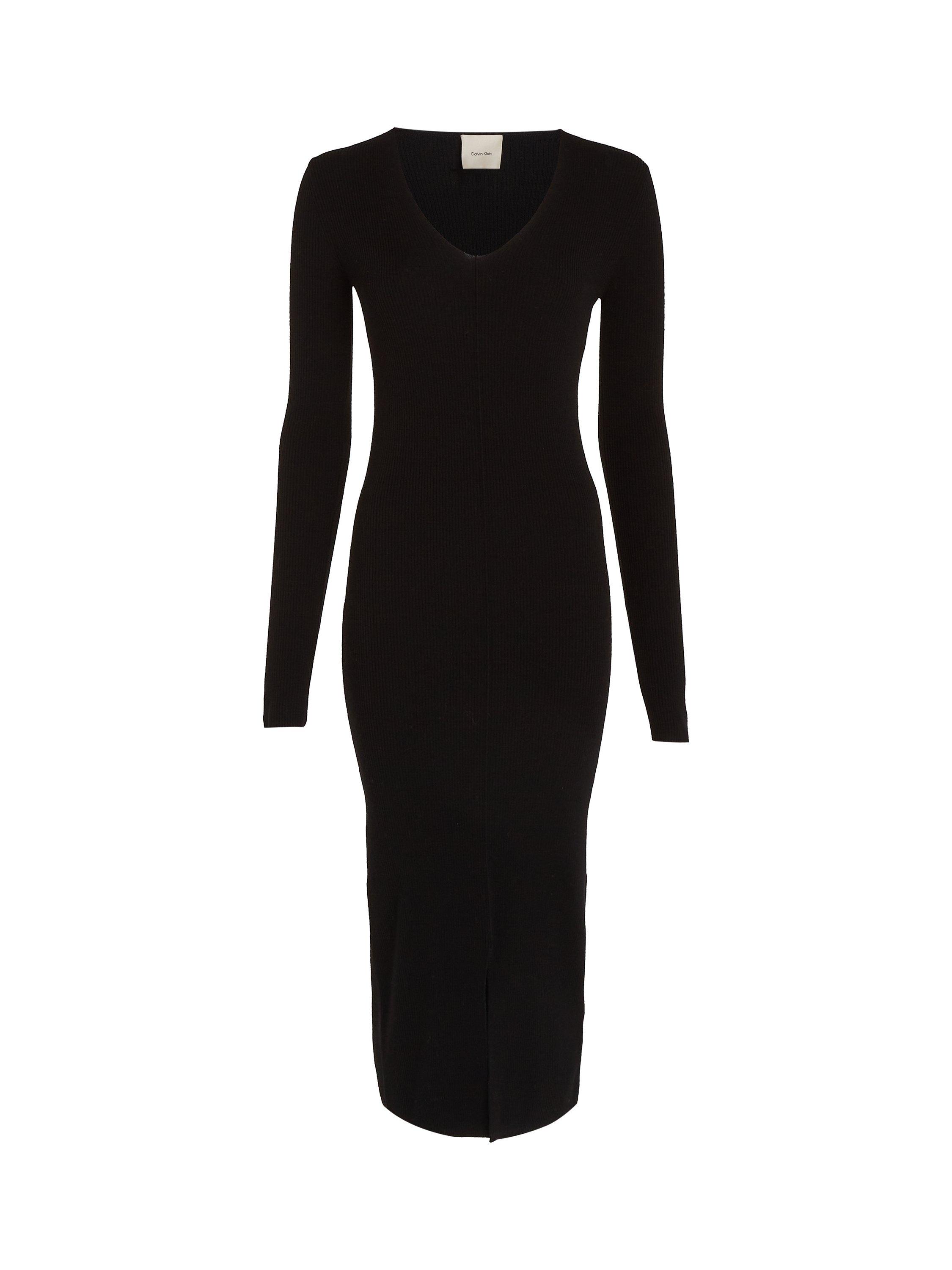 Black and white calvin klein dress best sale