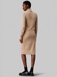 Calvin Klein Jeans Merino Wool Roll Neck Jumper Dress