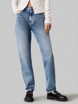 Calvin Klein Jeans Mom Tapered Jeans, Washed Blue, Washed Blue