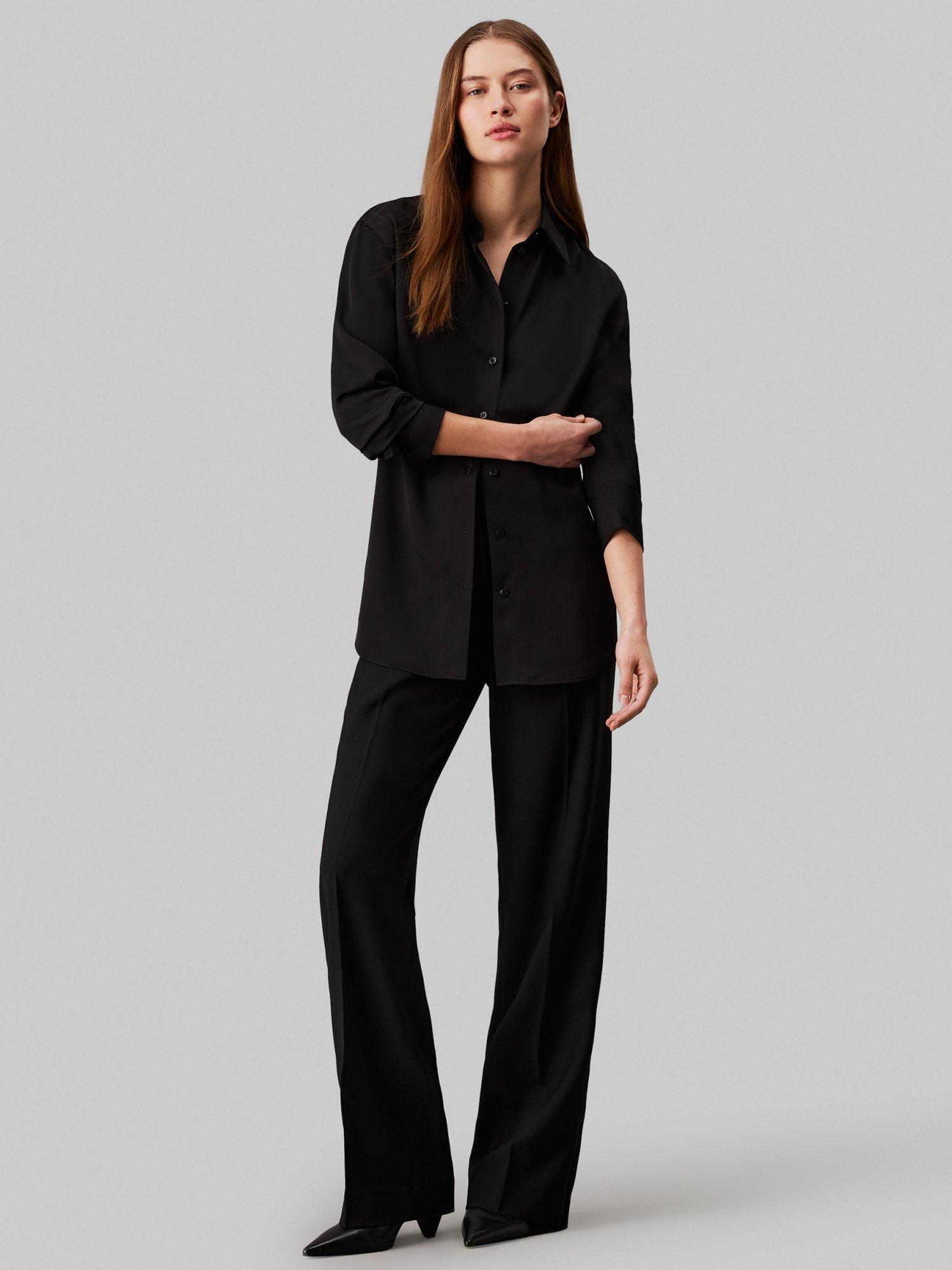 Product image 5 of 6, which shows Calvin Klein Jeans Long Sleeve Shirt, Ck Black, 6