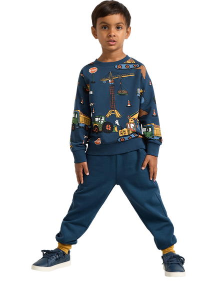 Lindex Baby Durable Joggers, Dark Blue