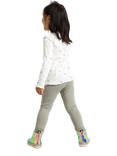 Lindex Kids' Comfy Leggings, Dusty Green