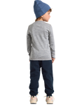 Lindex Kids' Soft Fleece Casual Trousers, Dark Navy