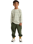 Lindex Baby Durable Joggers, Dark Khaki Green