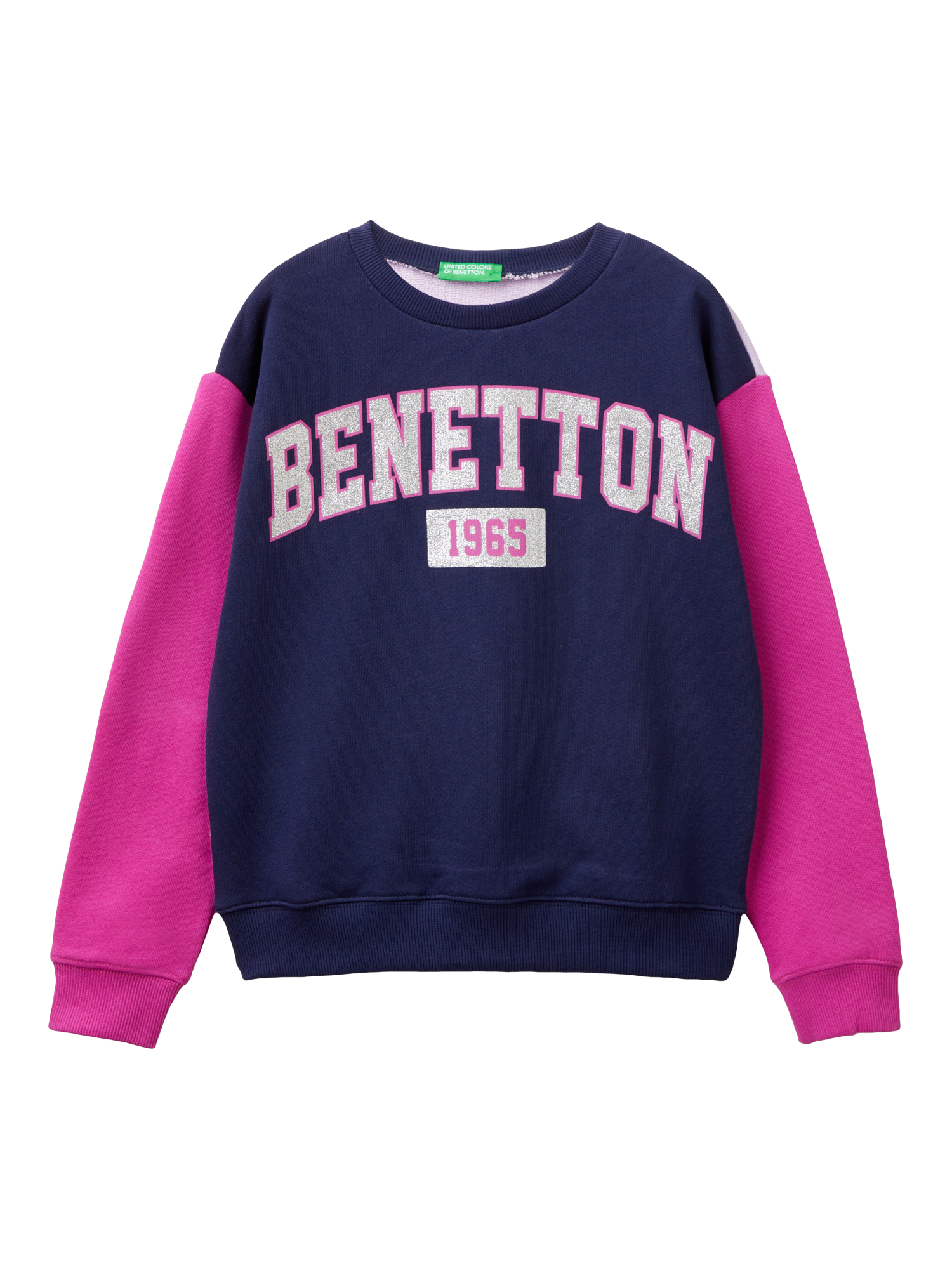 Benetton Kids' Colour Block Sweatshirt, Multi