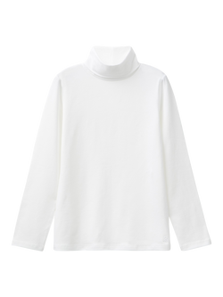 Benetton Kids' Roll Neck Tee, Off White, Off White