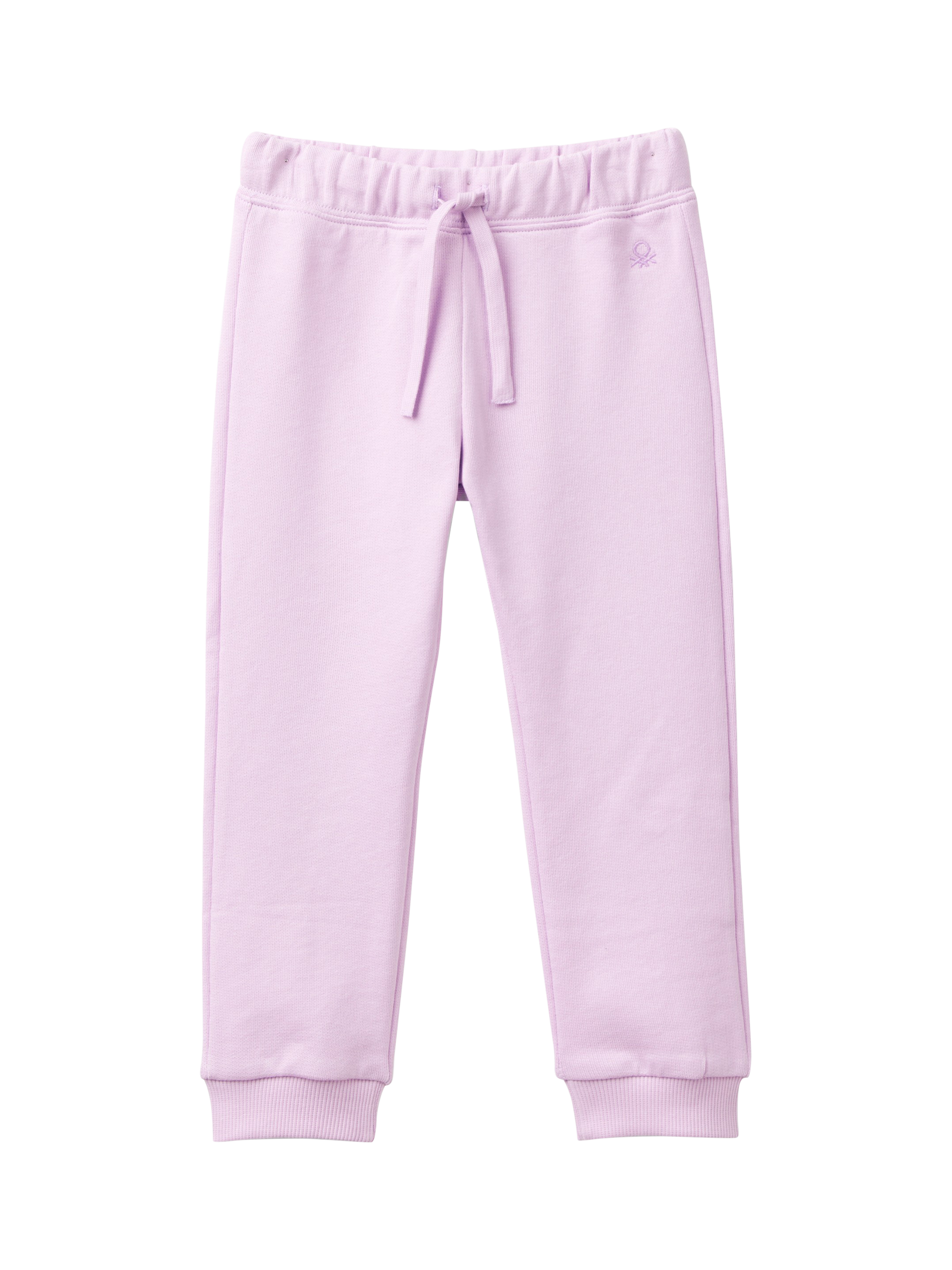 Benetton Kids' Comfort Cotton Joggers, Lilac